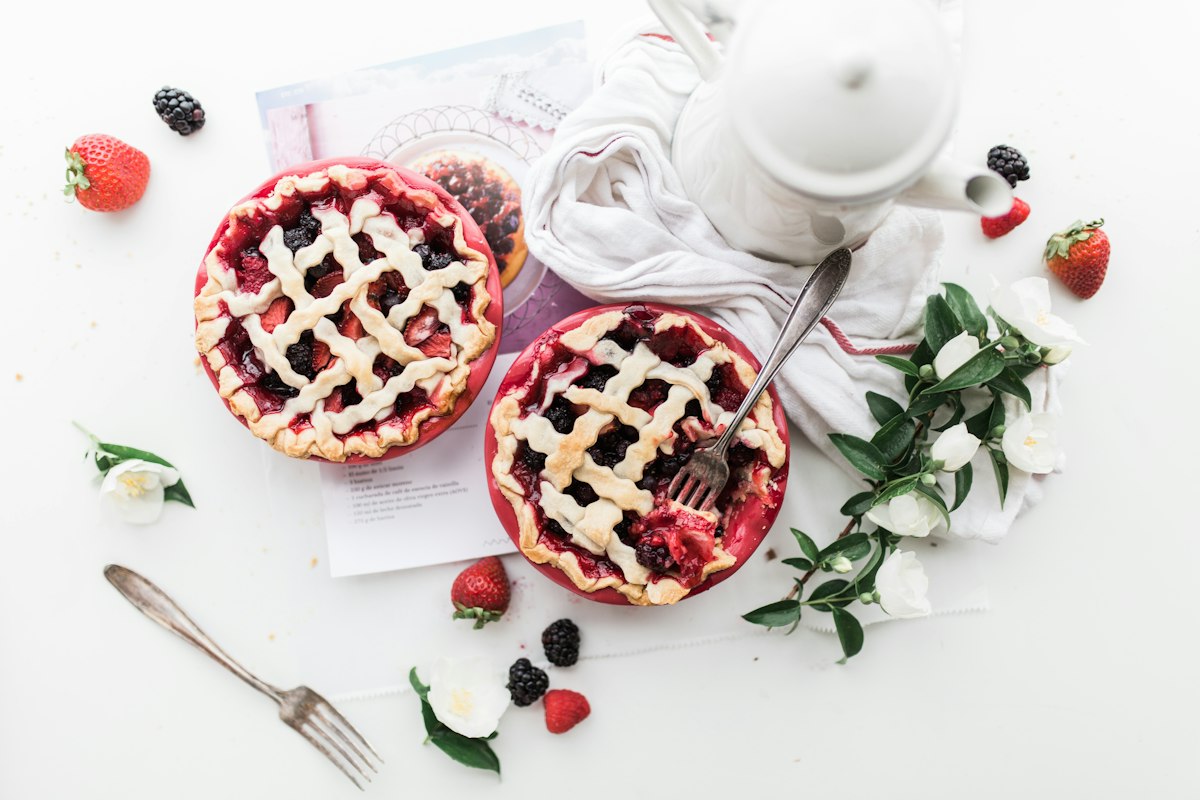 Tortas de frutas como referência de confeitaria — imagem ilustrativa