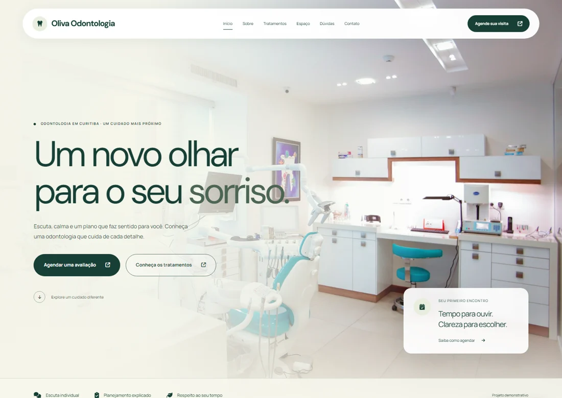 Prévia do modelo Oliva Odontologia